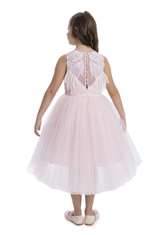 Powder Sleeveless Cut Girl's Dress 8-12 AGE - 6