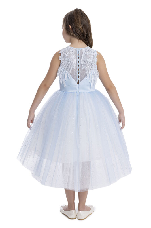 Blue Sleeveless Cut Girl's Dress 8-12 AGE - 6