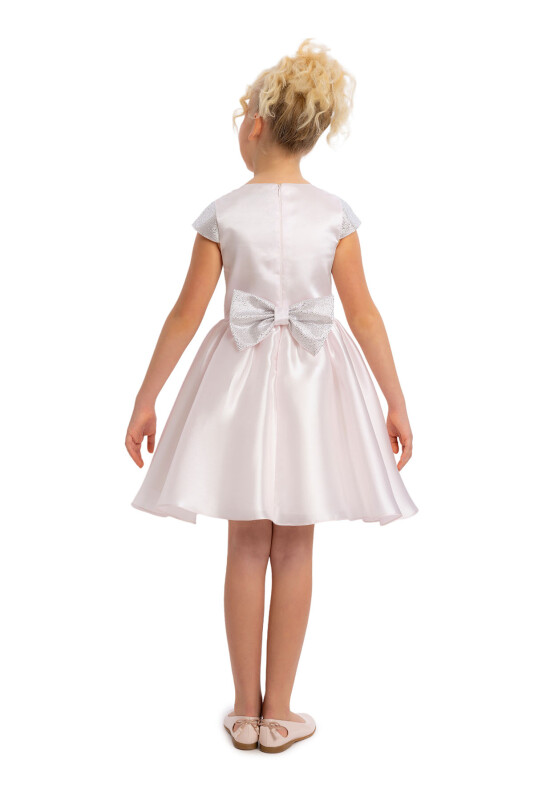 LightPink Girls Moon Sleeved Organza Dress 8-12 AGE - 6