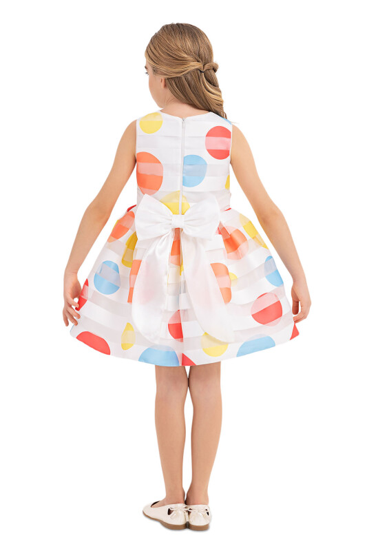 Ecru Sleeveless Dress for Girls 2-6 AGE - 7