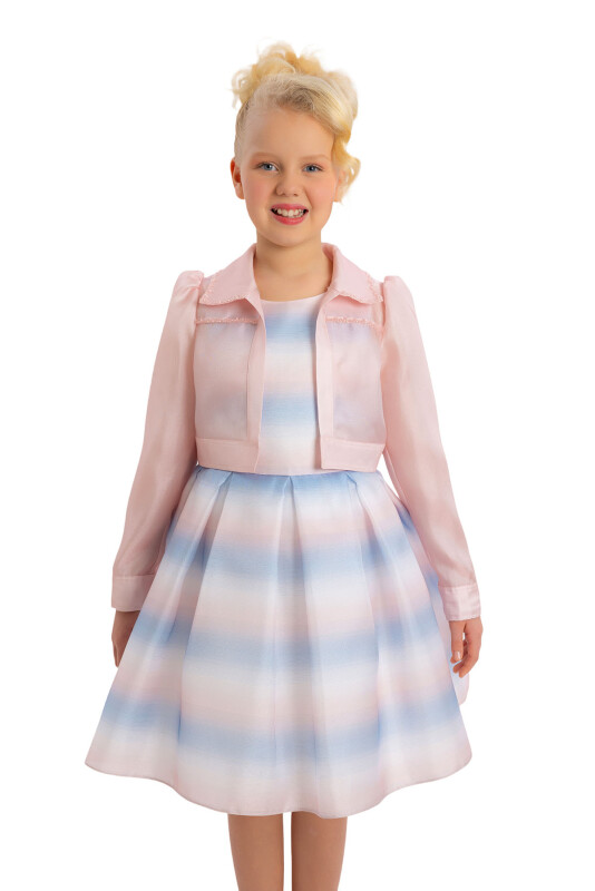 Powder Girls Set with Organza Jacket 8-12 AGE - 4