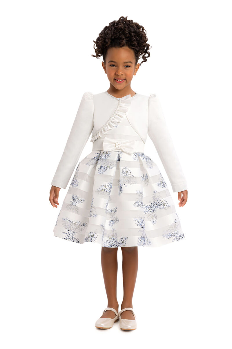 Blue Girls Set with Bolero 3-7 AGE - 2