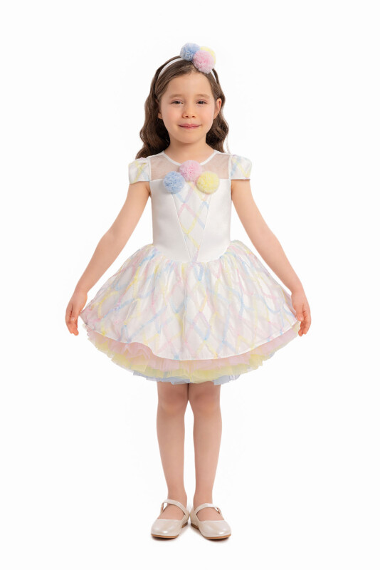 Colorful Ice Cream Girls Dress 6-24 MONTH - 2