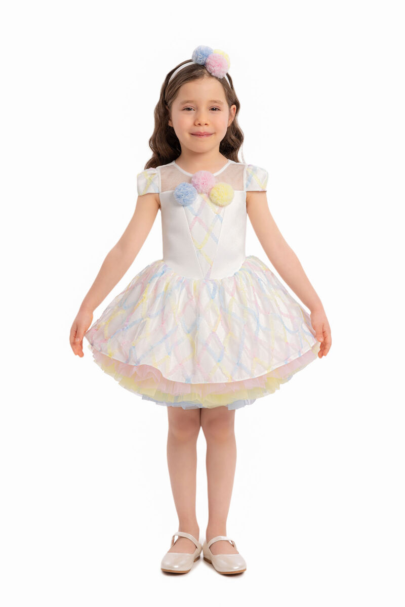 Colorful Ice Cream Girls Dress 6-24 MONTH - 2