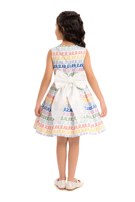 Colorful Girls Sleeveless Dress 3-7 AGE - 5