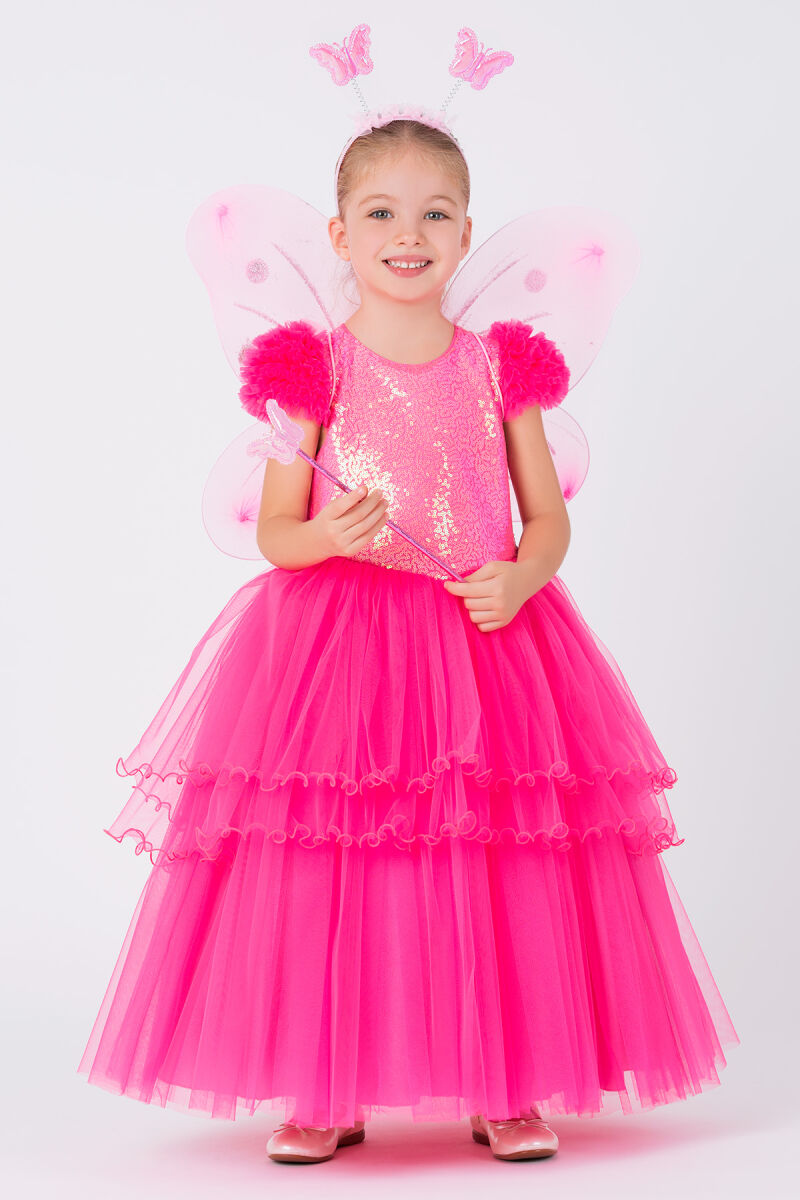 Fuchsia Girls Fairy Costume 3-7 AGE - 2