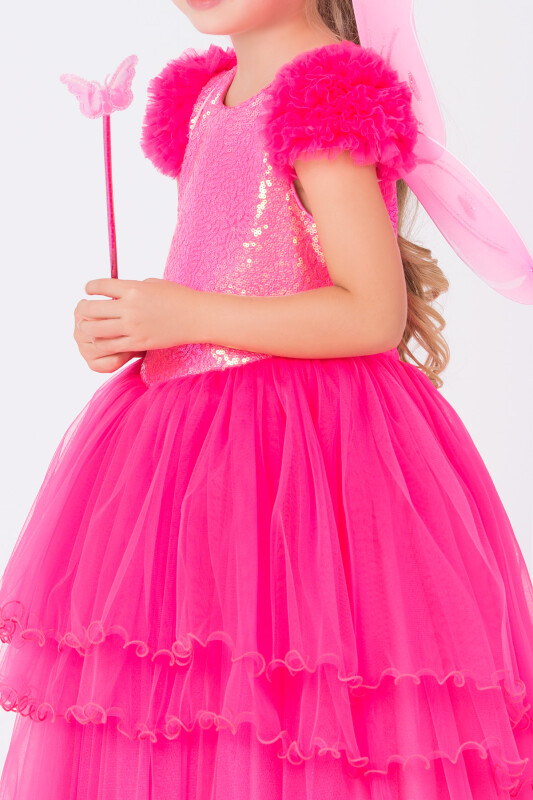 Fuchsia Girls Fairy Costume 3-7 AGE - 3