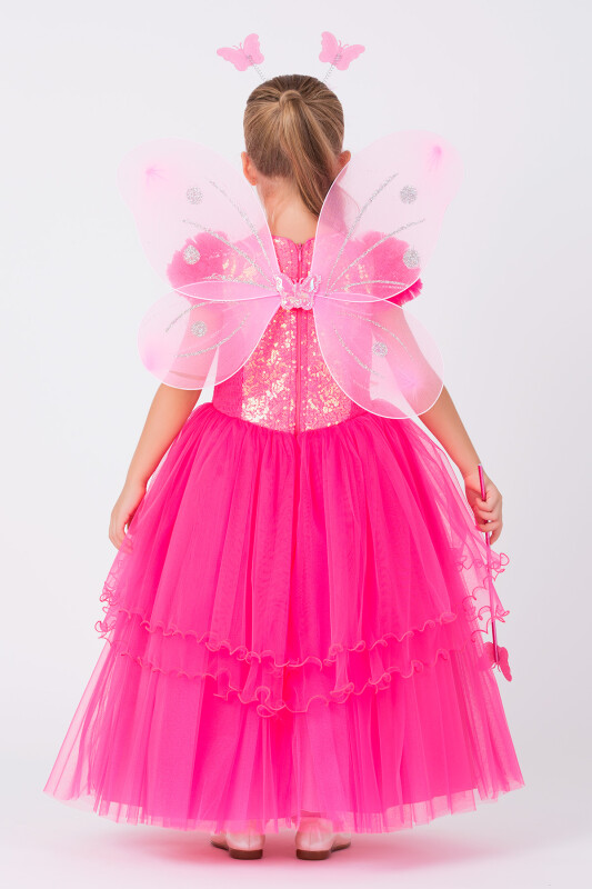 Fuchsia Girls Fairy Costume 3-7 AGE - 4