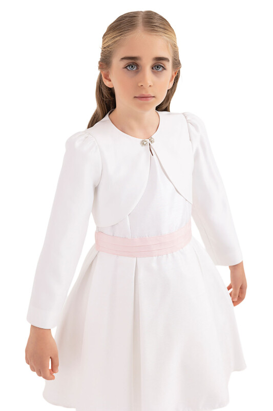 Ecru bolero for girls 4-8 AGE - 2