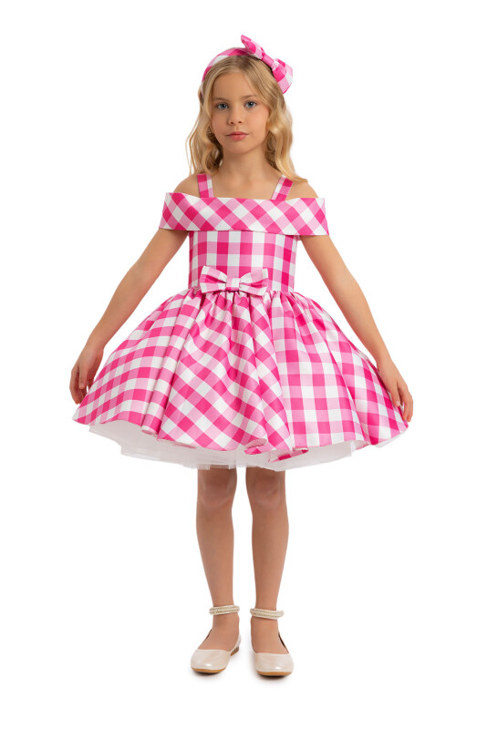 Fuchsia Girls Princess Collar Dress 3-7 AGE - 2