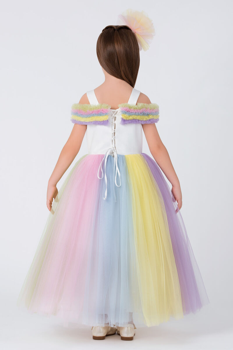 Ecru Girls Unicorn Party Dress 3-7 AGE - 3