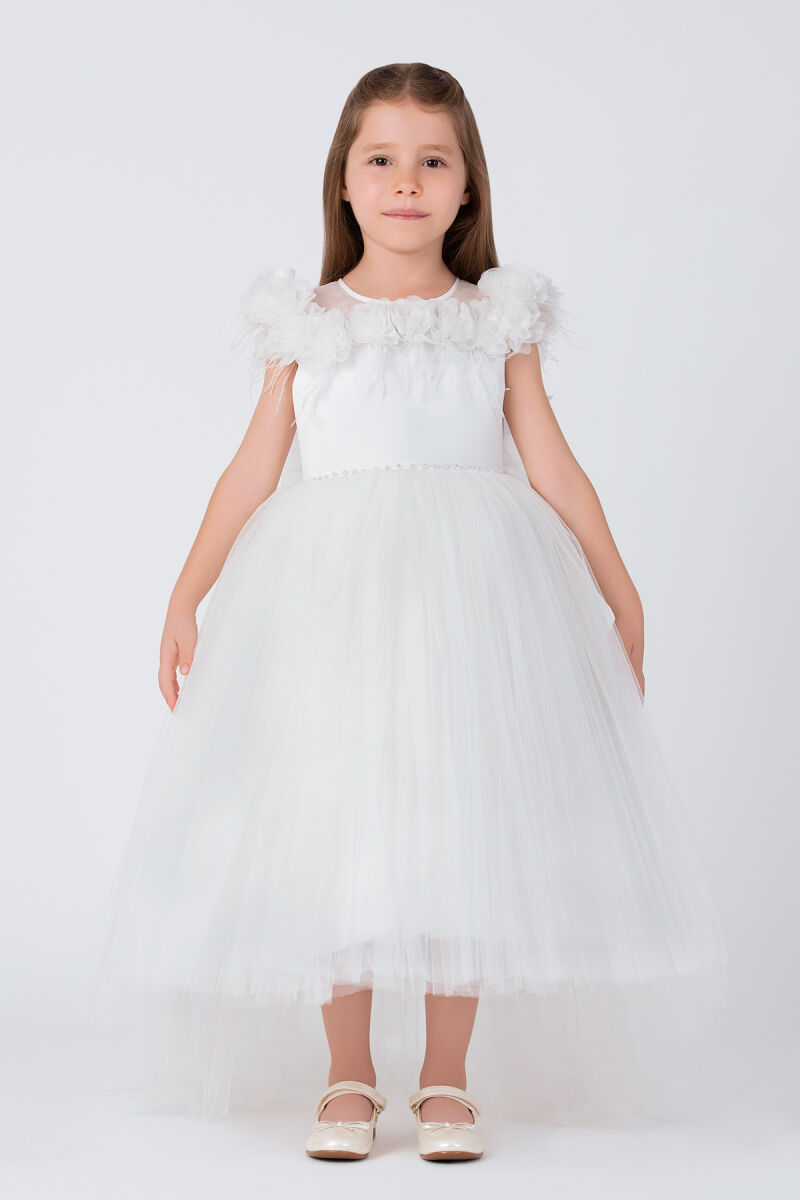 Ecru Girls Princess Dress 3-7 AGE - 1