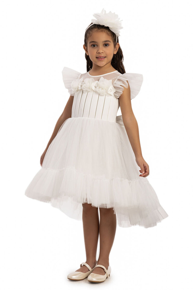 Ecru Girls Dress 3-7 AGE - 3