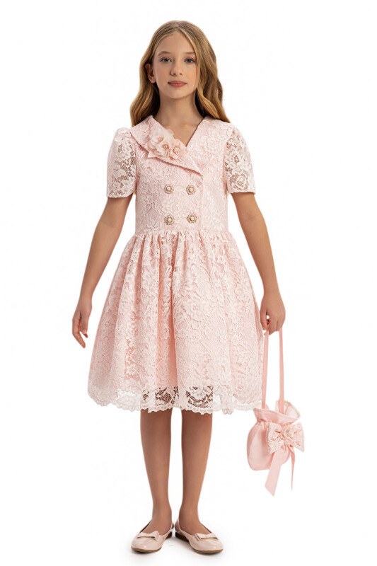 Powder Girls Lace Dress with Matching Bag 8-14 AGE - 3