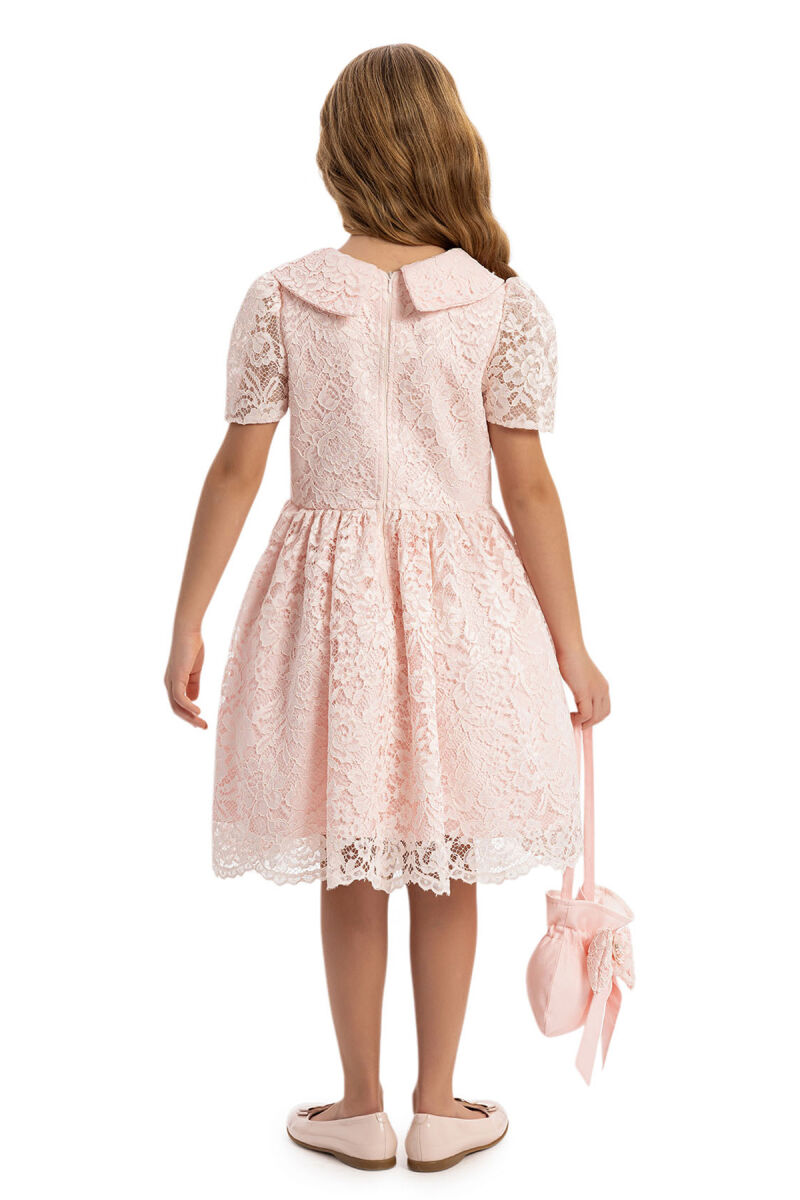 Powder Girls Lace Dress with Matching Bag 8-14 AGE - 10