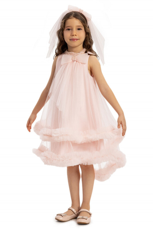 Powder Girls Dress with Hair Accessory 3-7 AGE - 2