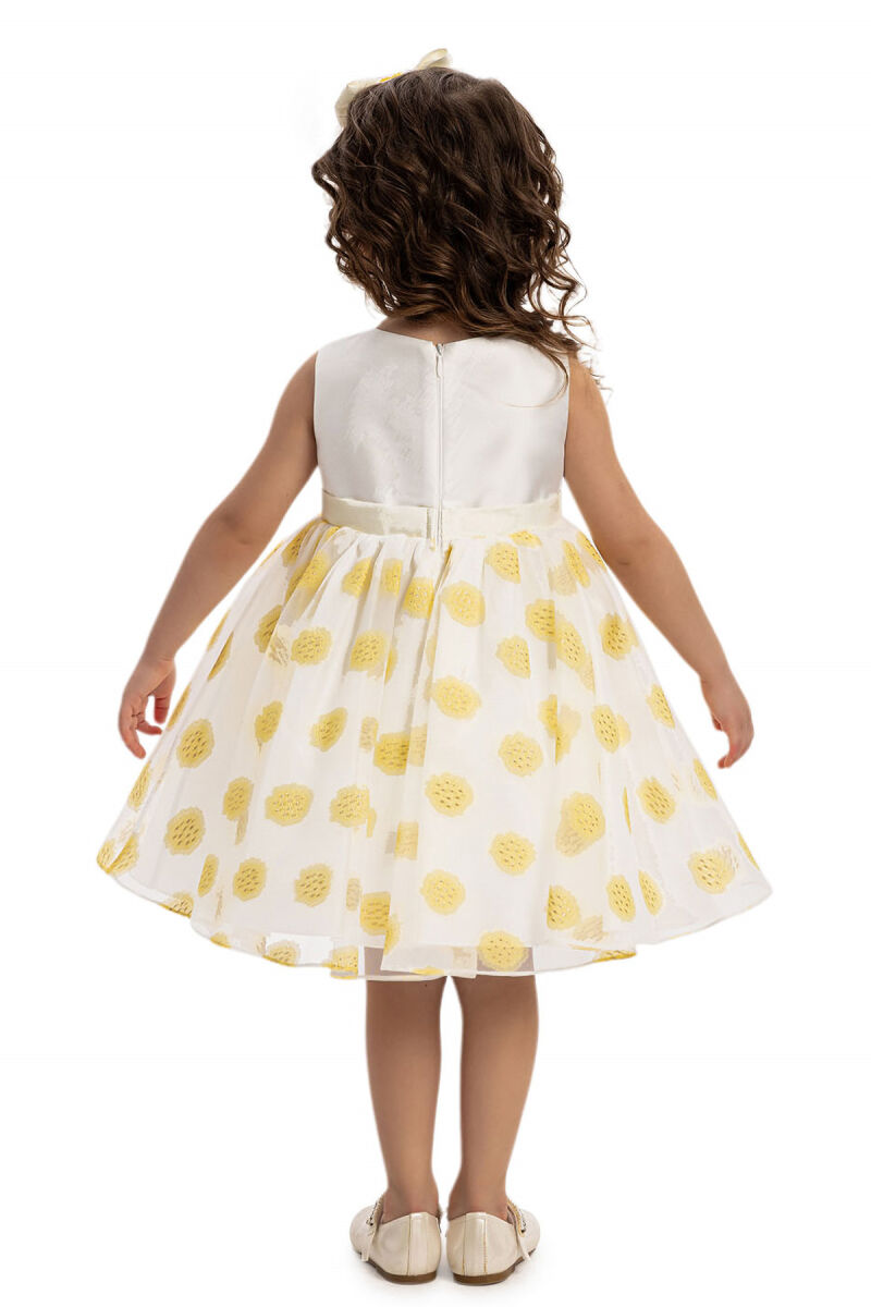 Yellow Baby Dress with Matching Hair Bow 6-24 MONTH - 7