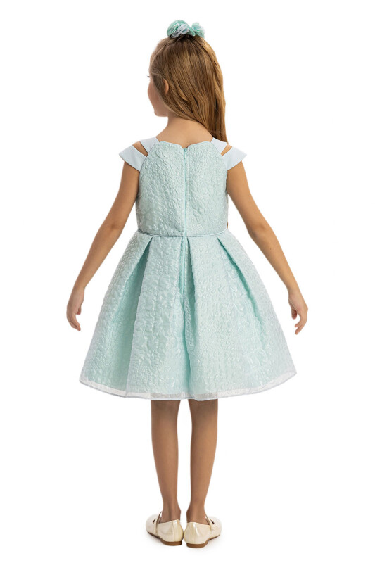 Blue Dress with Jacket and Hair Accessory 3-7 AGE - 10