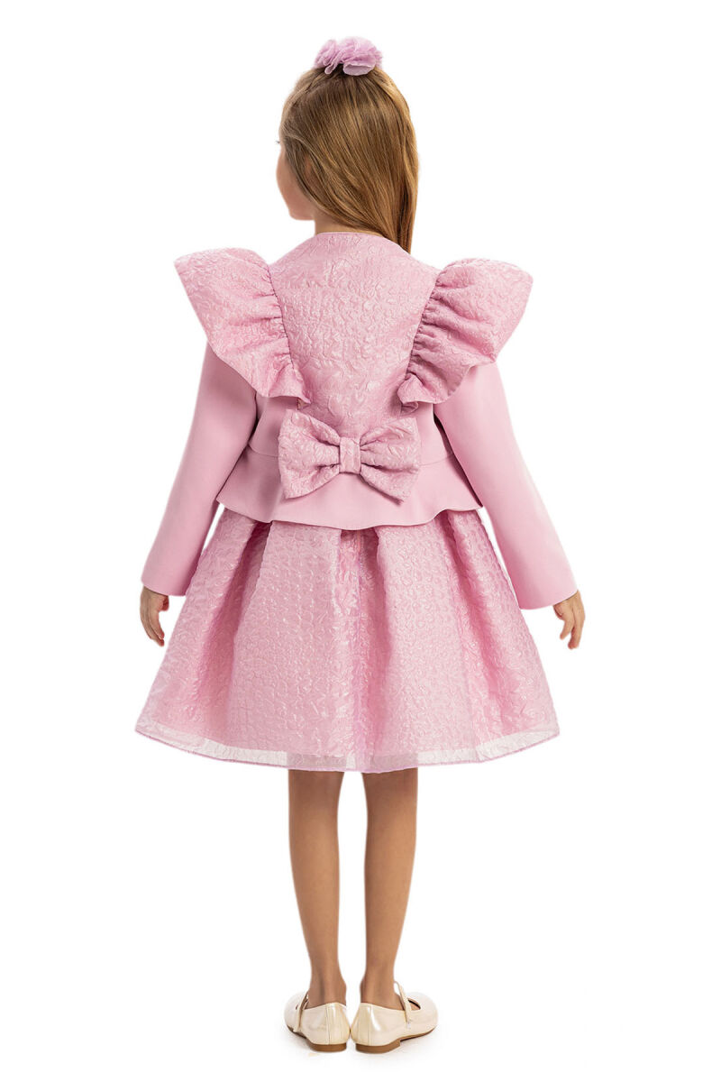 Powder Dress with Jacket and Hair Accessory 3-7 AGE - 9