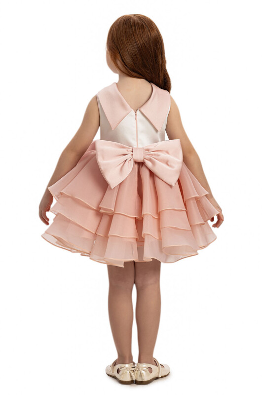 Powder Baby Girl Satin Dress 6-24 MONTH - 5