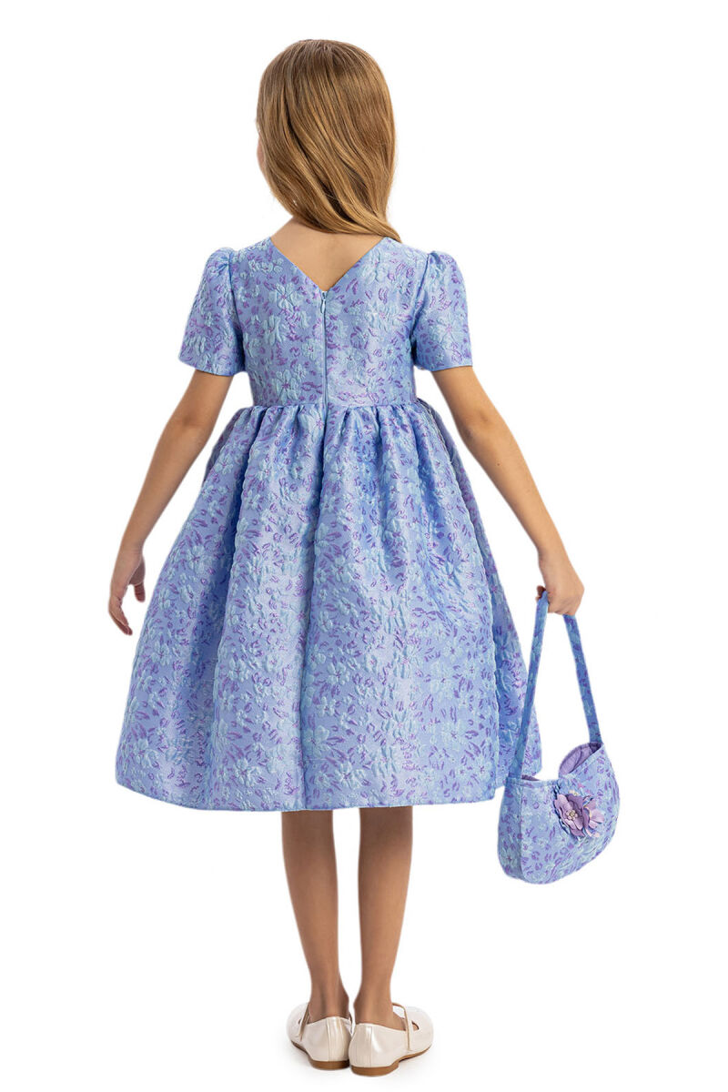 Lilac Dress with Matching Bag 3-7 AGE - 9