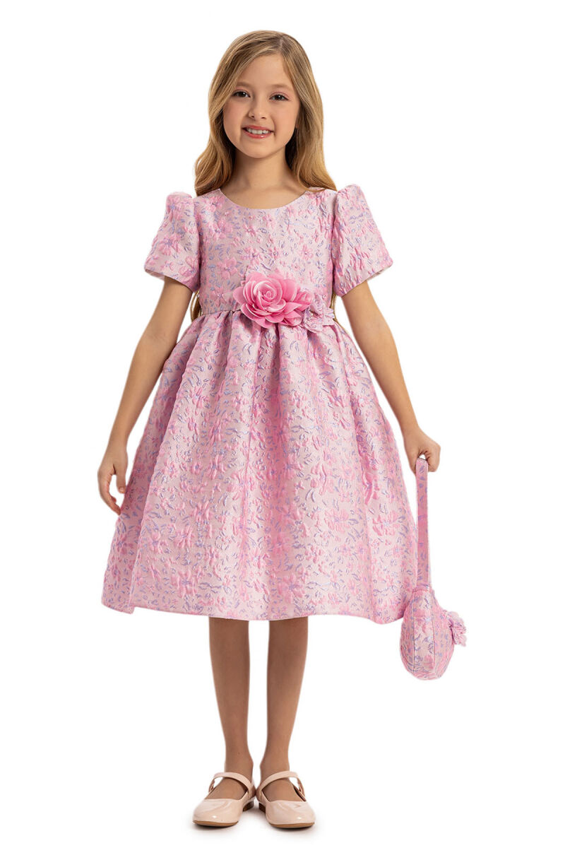 Powder Dress with Matching Bag 3-7 AGE - 4