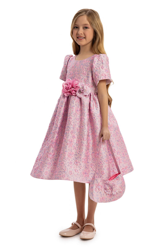 Powder Dress with Matching Bag 3-7 AGE - 5