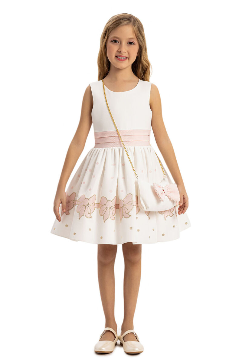 Powder Girls Dress with bolero and Matching Bag 3-7 AGE - 9