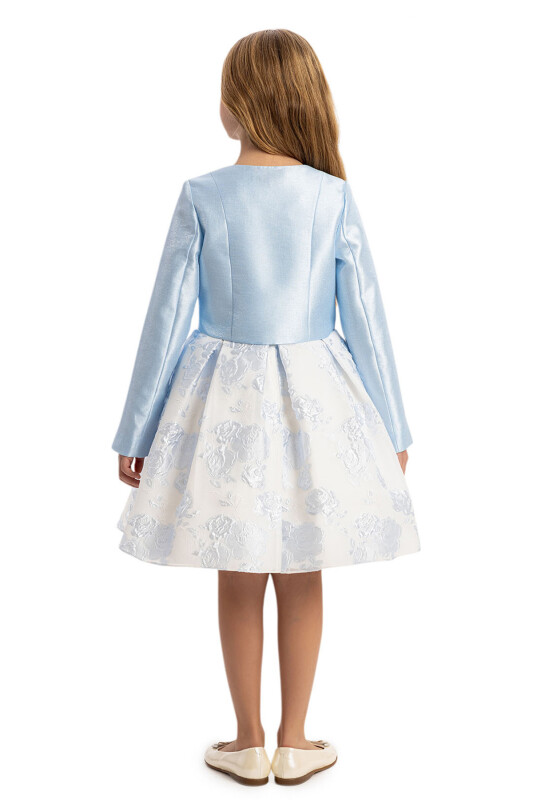 Blue Dress with Elegant Matching Bolero 8-14 AGE - 9