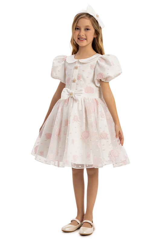 Powder Dress with Hair Accessory 3-7 AGE - 2