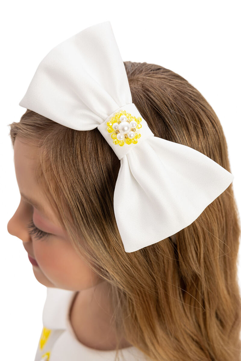 Yellow Dress with Hair Accessory 3-7 AGE - 7