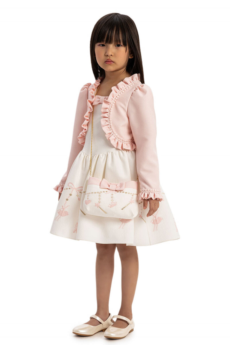 Powder Girls Dress with bolero and Matching Bag 3-7 AGE - 2