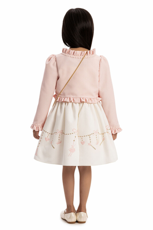 Powder Girls Dress with bolero and Matching Bag 3-7 AGE - 6