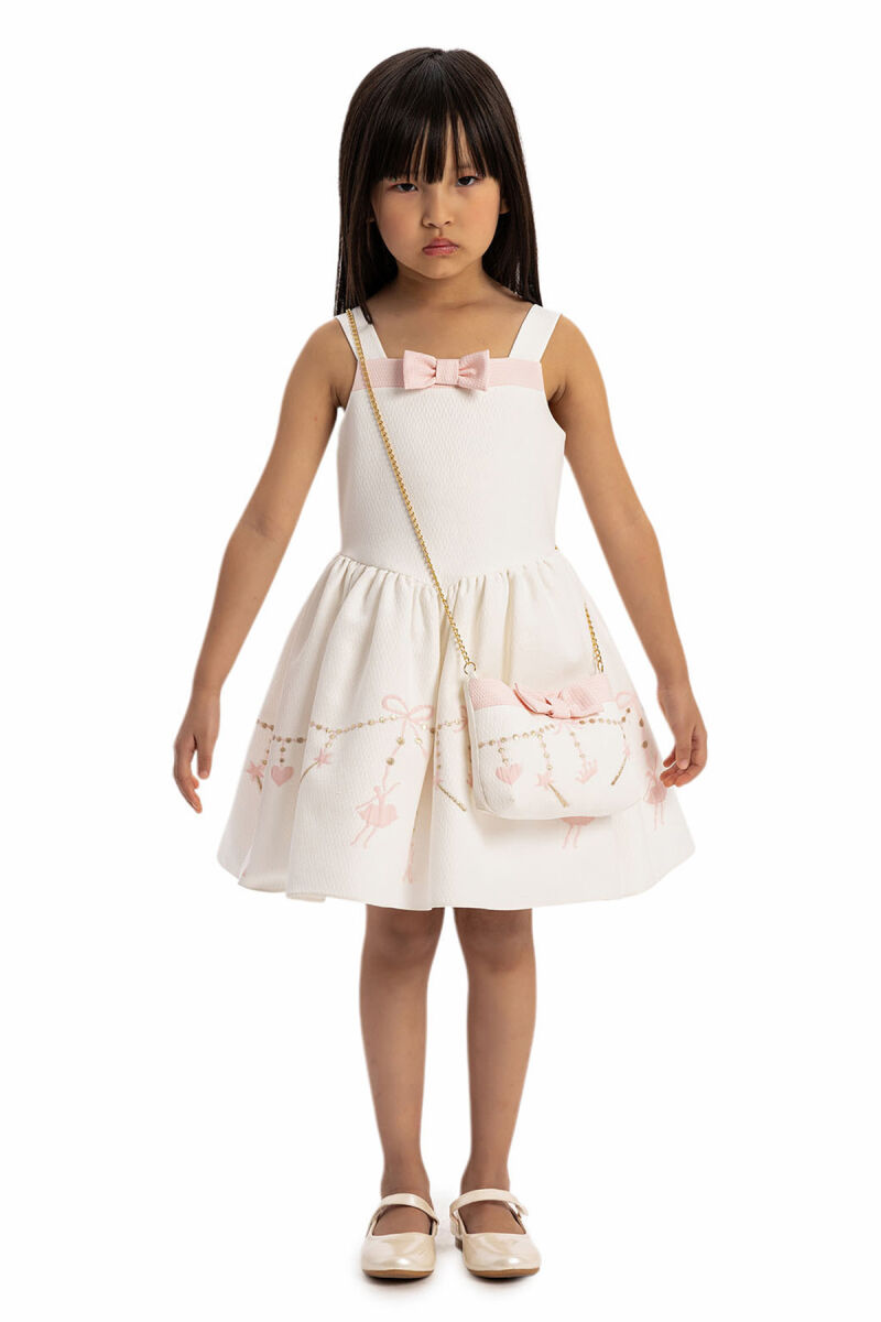 Powder Girls Dress with bolero and Matching Bag 3-7 AGE - 7