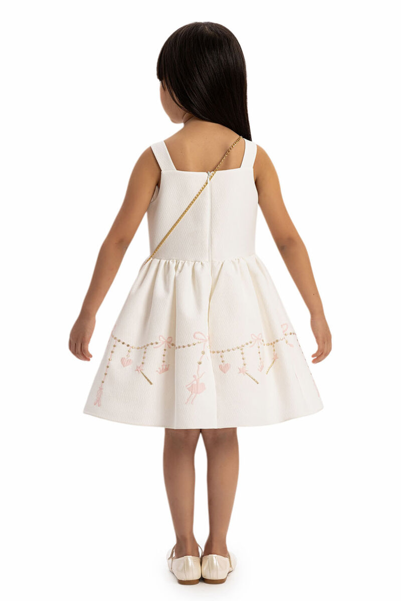 Powder Girls Dress with bolero and Matching Bag 3-7 AGE - 8