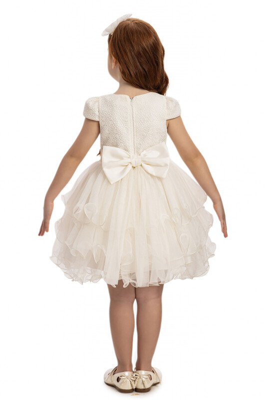 Ecru Baby Dress Tulle Skirt 6-24 MONTH - 9