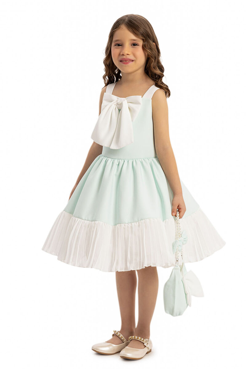 Mint Girls Dress with Bag 3-7 AGE - 2