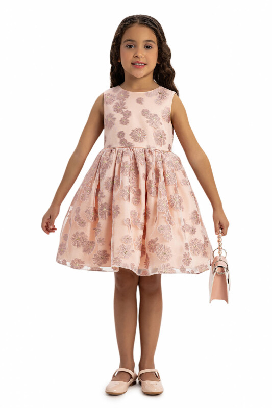 Powder Dress with Short Sleeve Bolero and Bag 3-7 AGE - 11