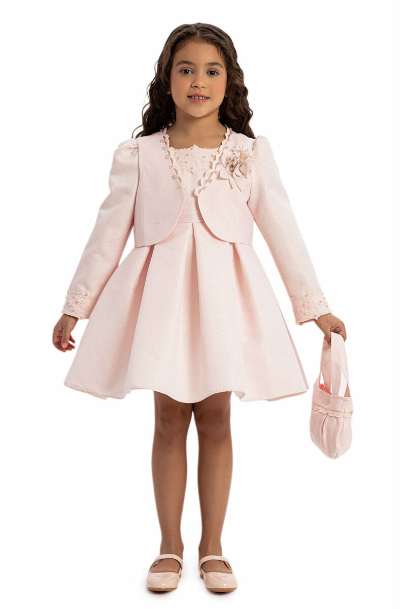 Powder Girls Set with Bolero and Matching Bag 3-7 AGE - 3