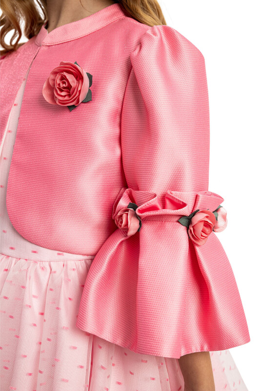 Pink Dress with Matching Bolero and Bag 3-7 AGE - 6