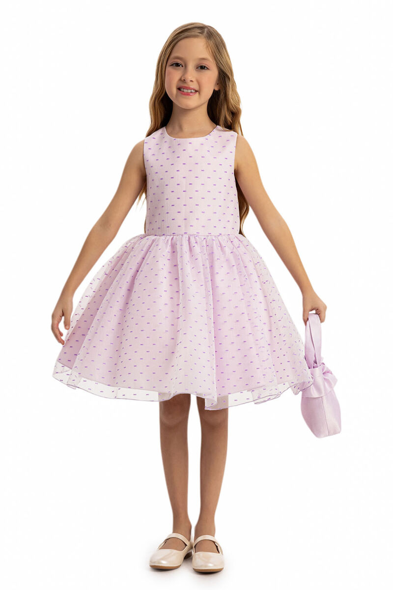 Lilac Dress with Matching Bolero and Bag 3-7 AGE - 10