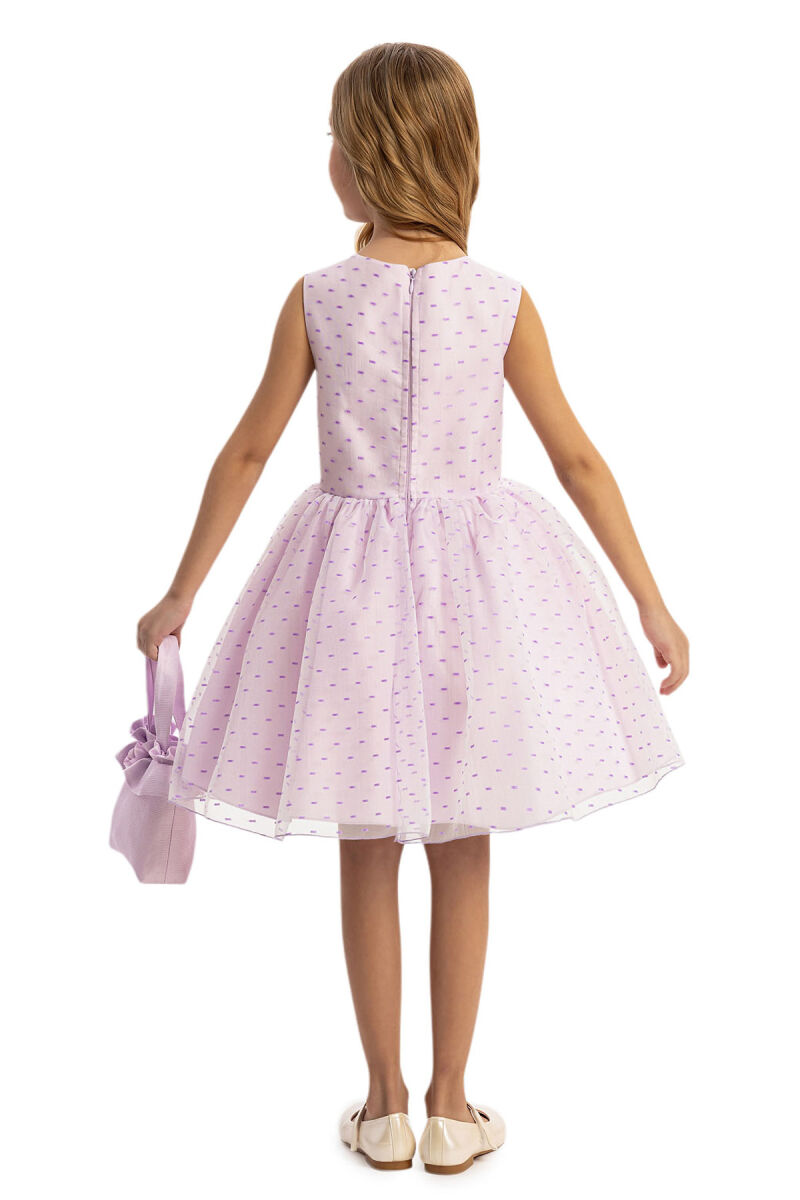 Lilac Dress with Matching Bolero and Bag 3-7 AGE - 11