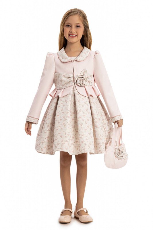 Powder Dress with Matching Bolero and Bag 3-7 AGE 