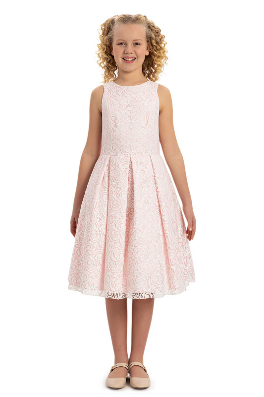 Powder Lace Dress with Bolero 8-14 AGE - 7