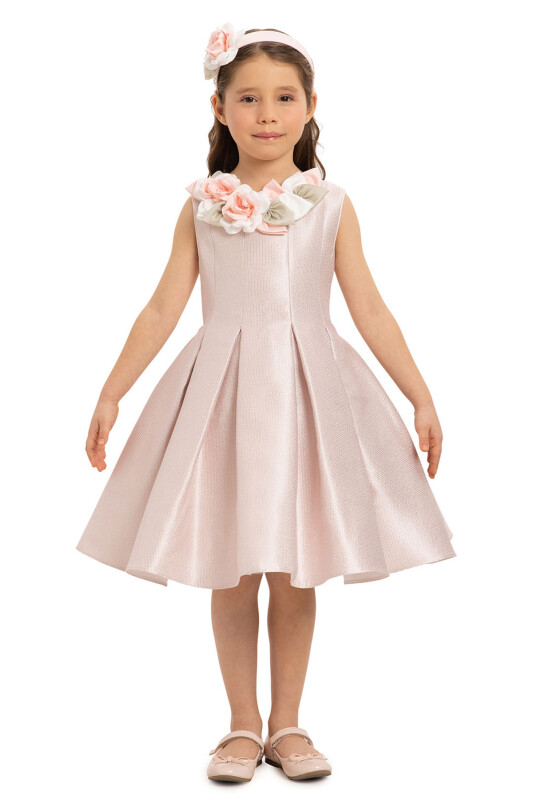 Powder Girls Dress with Hair Accessory 3-7 AGE - 1