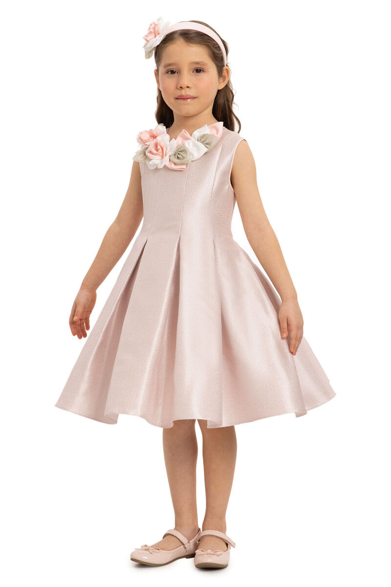 Powder Girls Dress with Hair Accessory 3-7 AGE - 2