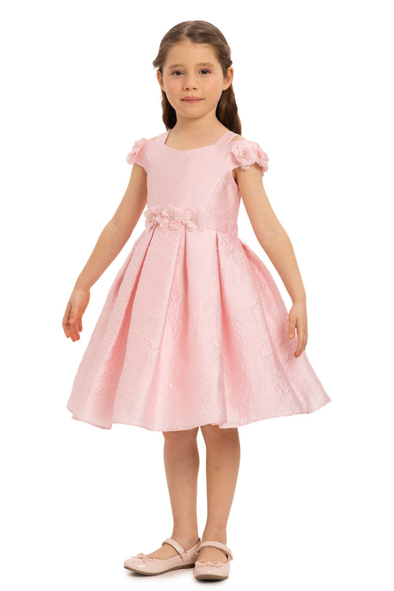 Powder Girls Floral Jacquard Dress 3-7 AGE - 2