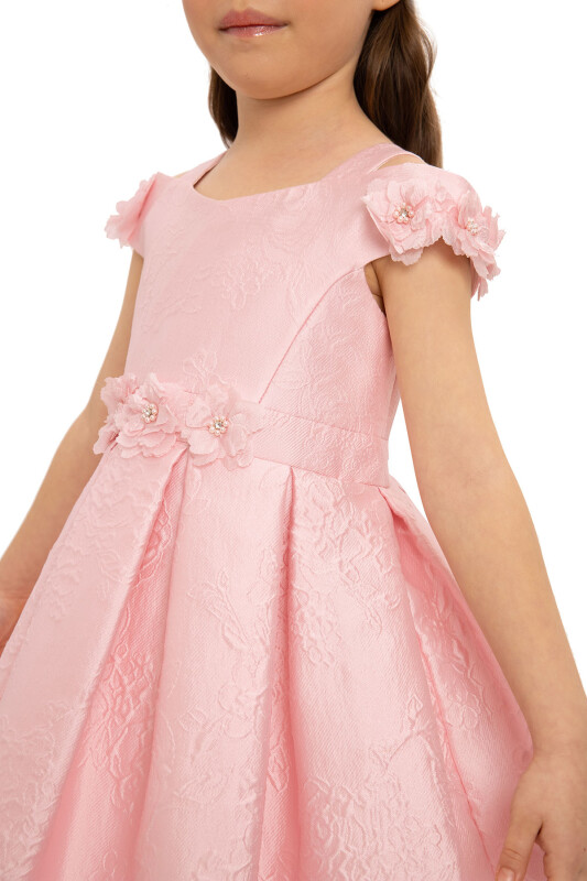 Powder Girls Floral Jacquard Dress 3-7 AGE - 3