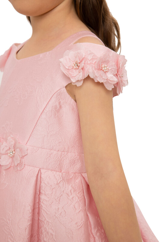 Powder Girls Floral Jacquard Dress 3-7 AGE - 4