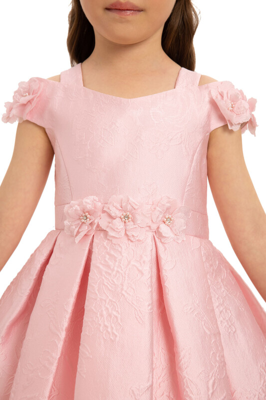 Powder Girls Floral Jacquard Dress 3-7 AGE - 5